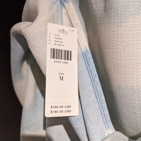 Anthropologie [ Cloth & Stone ] Blue Tie-Dye Mini Dress New with Tags (M) - Picture 5 of 9